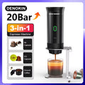 Wireless Electric Portable Espresso Coffee Machine for Car & Home Camping Coffee Maker 3-in-1 Capsule